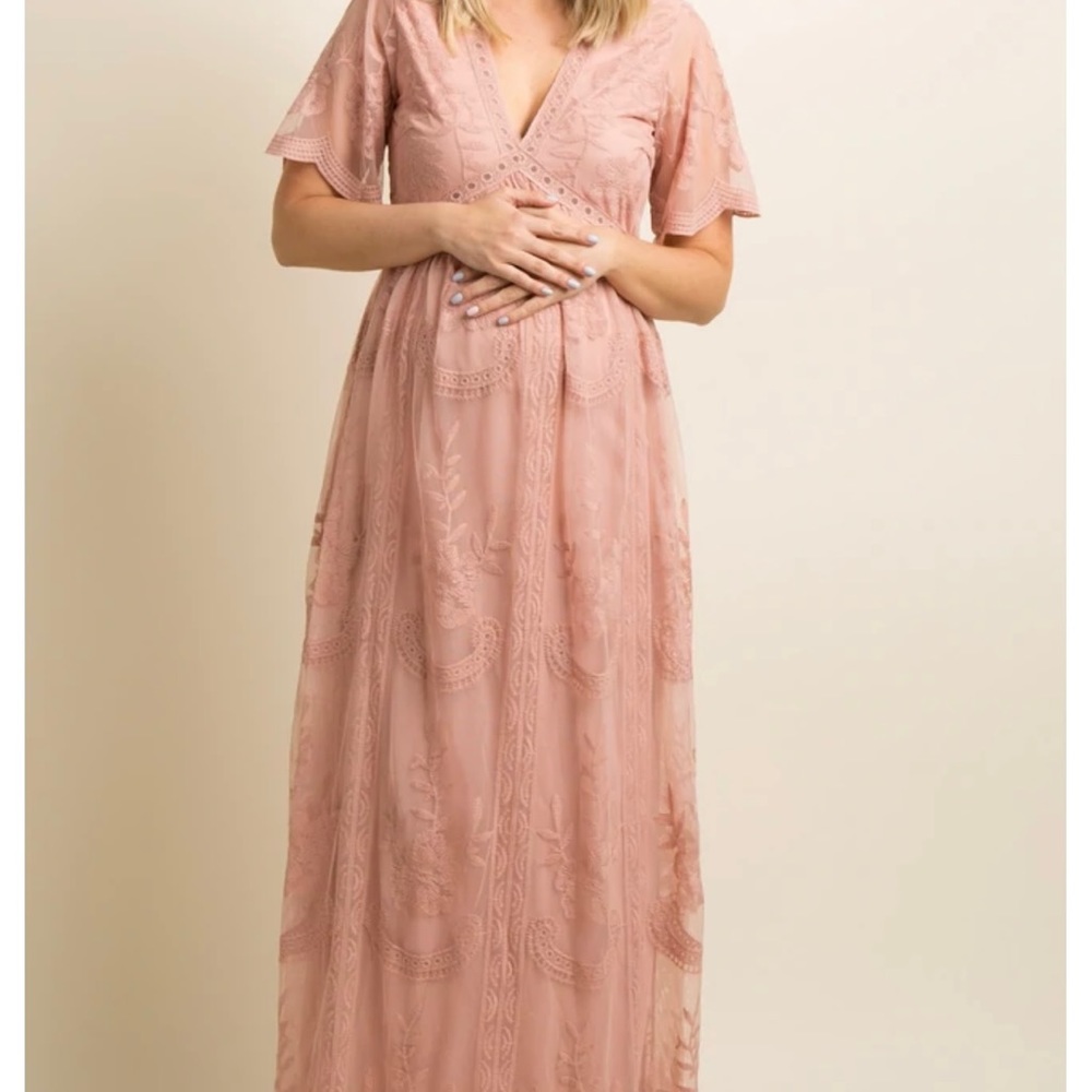 Light pink. Pink Blush Maternity dress